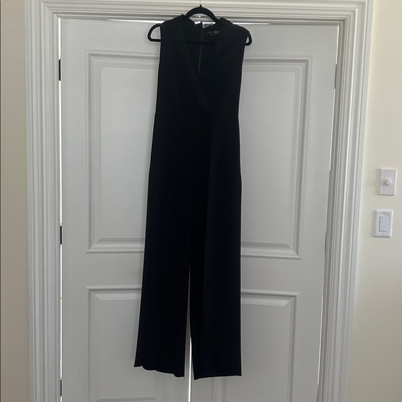 Alice + Olivia Black Classic Wide Leg Jumpsuit - Picture 1 of 7
